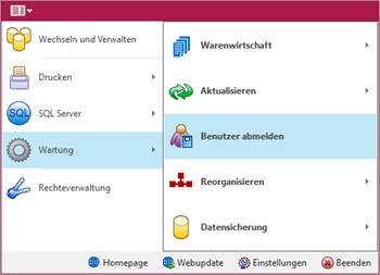 SelectLine Abmeldefunktion für Benutzer