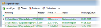SelectLine XRechnungen